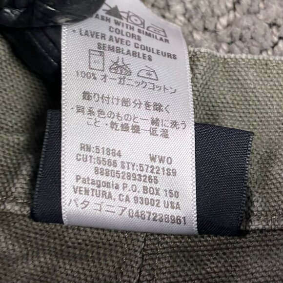 Patagonia Stand Up Shorts Organic Cotton 5" Men's 40 Green Denim Canvas - Picture 8 of 13